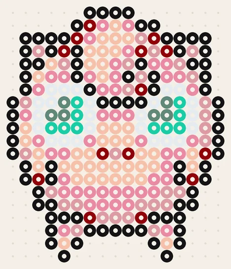 Voorbeeld Jigglypuff van strijkkralen
