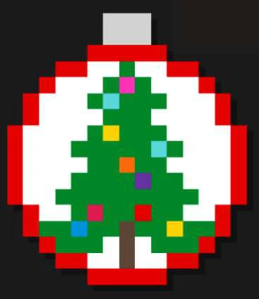 Exemple de Noël en perles à repasser : Boule de Noël