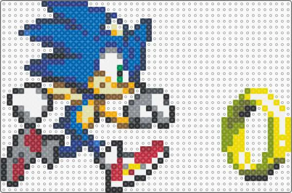 Sonic pärlplatta: Sonic och ringen